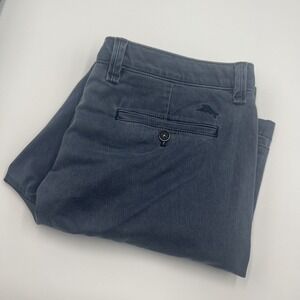 Tommy Bahama‎ Men's Washed Blue Flat Front Casual Cargo Shorts Size 34W 9.5L